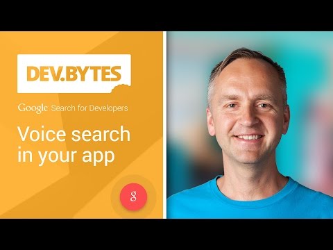 Voice search in your app - UC_x5XG1OV2P6uZZ5FSM9Ttw