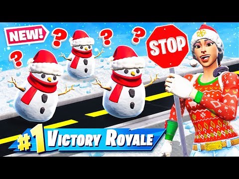 stop go snowman challenge new game mode in fortnite battle royale - random skin challenge fortnite ssundee