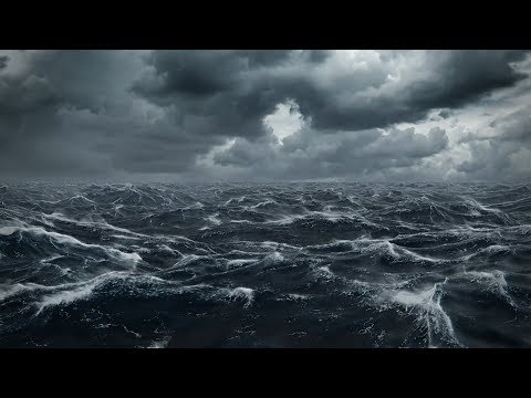 Stürmische Ostsee: 5 Stunden Meeresrauschen mit Regen und Gewitter