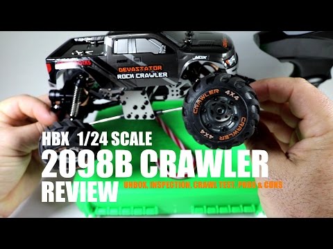 HBX 2098B 1/24 Scale Rock Crawler Review - [Unbox, Inspection, Crawl Test, Pros & Cons] - UCVQWy-DTLpRqnuA17WZkjRQ