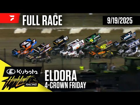 FULL RACE: Kubota High Limit Racing at Eldora Speedway 9/19/2025 - dirt track racing video image