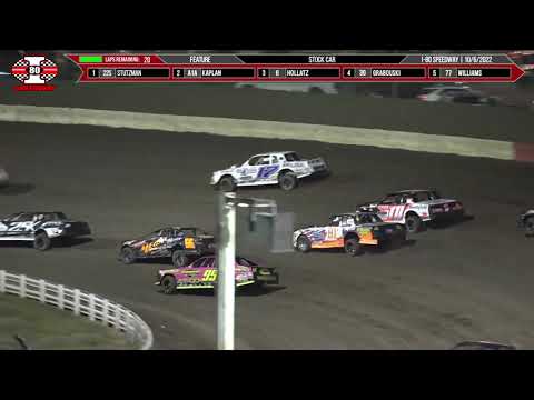 Stock Car Feature | I-80 Speedway | 10-6-2022 - dirt track racing video image