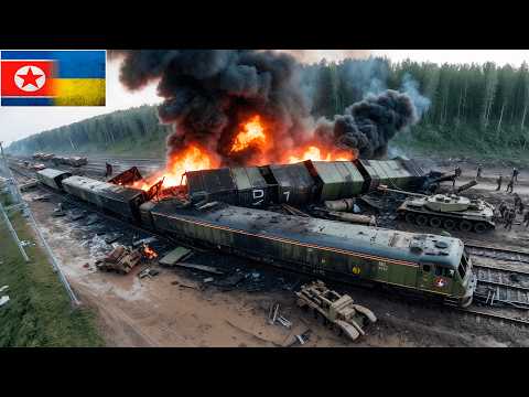 3 MINUTES AGO! FIRST in Ukraine American Missile ATACMS BLOW UP Russian train with North Korean Ammo