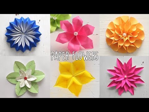 WATCH #Arts | 6 Easy Paper Flowers | Flower Making | #DIY #Special #Kids