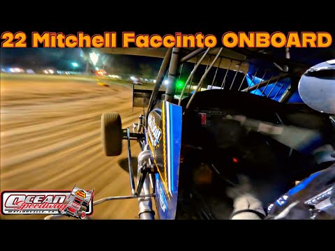 ONBOARD: 22 Mitchell Faccinto A Main Ocean Speedway Watsonville - dirt track racing video image