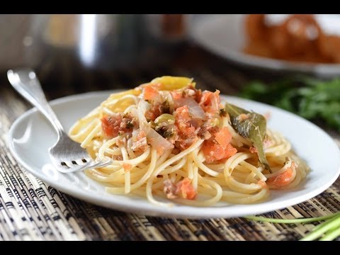 Espagueti con atún a la veracruzana - Recetas de Cuaresma - Spahgetti and tuna - Como cocinar - UCvg_5WAbGznrT5qMZjaXFGA