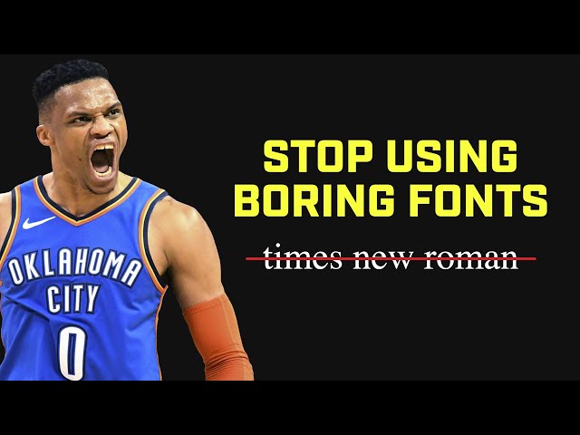 The Best NBA Fonts for Your Team
