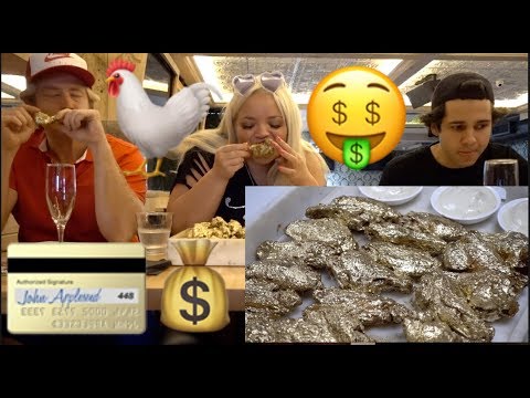 TRYING THE $1,000 GOLD CHICKEN WINGS IN NYC!