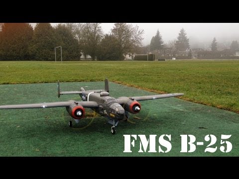 FMS B-25 Maiden flight - UCArUHW6JejplPvXW39ua-hQ