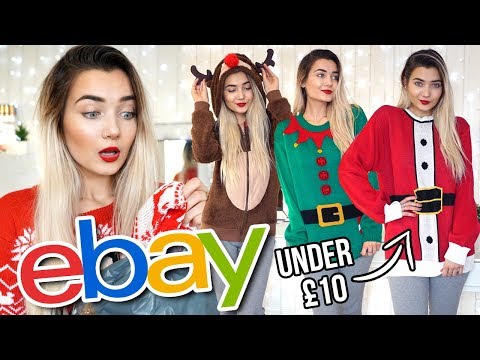 TRYING ON EBAY CHRISTMAS JUMPERS I BOUGHT UNDER £10!!! - UCBKFH7bU2ebvO68FtuGjyyw