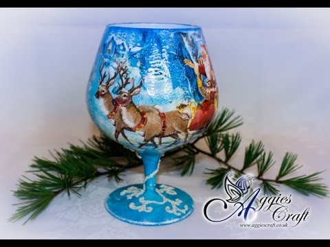 Decoupage Tutorial - Christmas Tea Light Holder - UCech6fx_uAdXezOIH8mAsGQ