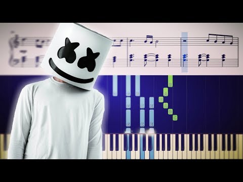 Marshmello - PROUD - Piano Tutorial + SHEETS