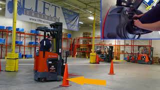 LIFT -  Reach Truck Training -  4K Forklift Training (with bloopers at the end!)