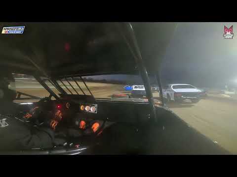 #127 Jay Barnett - Pure Stock - 3-29-2024 Springfield Raceway - In Car Camera - dirt track racing video image