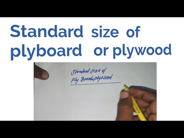 What Size Is a Sheet of Plywood?