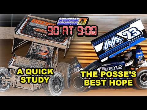SprintCarUnlimited 90 at 9 for Monday, May 4th: Hank Davis is surging; Chase Dietz piling up stats - dirt track racing video image