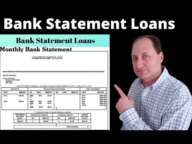 What is a Bank Statement Loan?