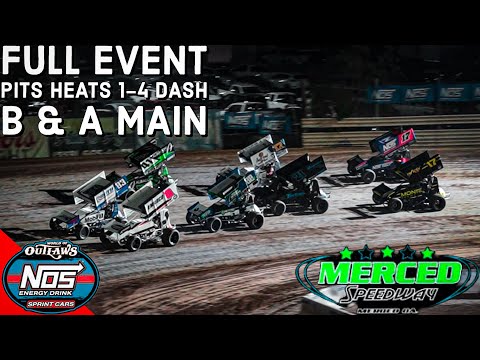 FULL EVENT | World Of Outlaws NOS Energy Drink Sprint Cars | Merced Speedway | Sep 14th, 2024 - dirt track racing video image