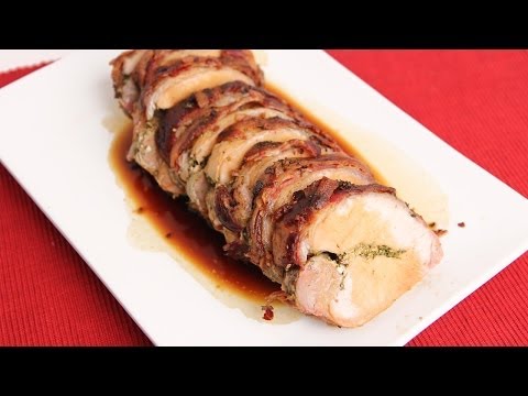 Rosemary Stuffed Pork Loin Recipe - Laura Vitale - Laura in the Kitchen Episode 694 - UCNbngWUqL2eqRw12yAwcICg