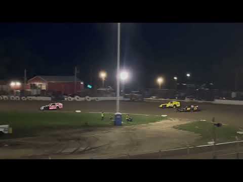 Modified Feature Race at Wilmot Raceway 8/16/2023 - dirt track racing video image
