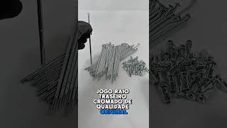Jogo Raio Traseiro Cromado 4mm Xre 300 2009 2010 2011 2012 2013 2014 2015 2016 2017 2018 2019 2020 2021 2022 2023 2024