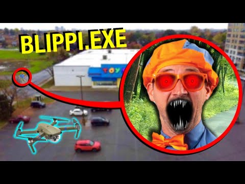 DRONE CATCHES BLIPPI IN REAL LIFE AT TOY STORE!! *EVIL BLIPPI.EXE CAUGHT IN REAL LIFE* - UC-oyHeiWz44JASTnRnikfyg