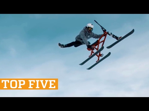 TOP FIVE: Snowbiking, Freerunning & Kettlebell Swings | PEOPLE ARE AWESOME 2017 - UCIJ0lLcABPdYGp7pRMGccAQ