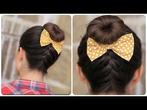 DIY French-Up High Bun | Cute Hair Bun Ideas - UC2LgZ_4GzSFQS-3a87_Jc6w