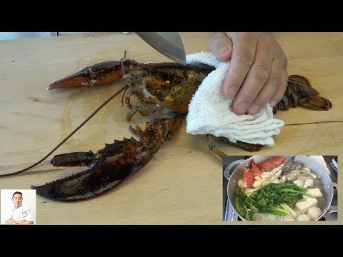 EXTREMELY GRAPHIC: Maine Lobster Yosenabe | Seafood Vegetable Hot Pot - UCbULqc7U1mCHiVSCIkwEpxw