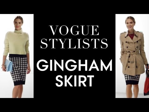 Two Ways to Style a Derek Lam Gingham Skirt – Vogue Stylists - UCRXiA3h1no_PFkb1JCP0yMA