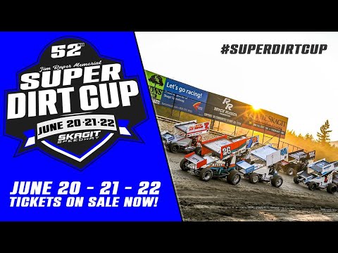 6/22/24 Skagit Speedway Dirt Cup Night #3 / Full Event / 410 Sprints, &amp; NW Focus Midgets - dirt track racing video image
