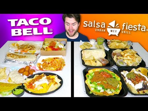 TACO BELL vs. SALSA FIESTA GRILL - Fast Food Restaurant Taste Test! - UCBLbx0zwDcFoKV9pdyOTuLw