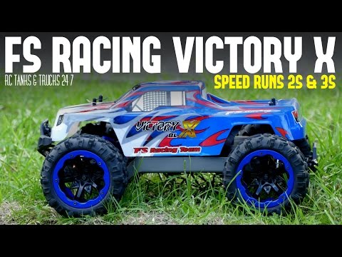 FS RACING VICTORY X 1:10 4WD Brushless Monster Truck - Speed Runs On 2S & 3S - UC1JRbSw-V1TgKF6JPovFfpA