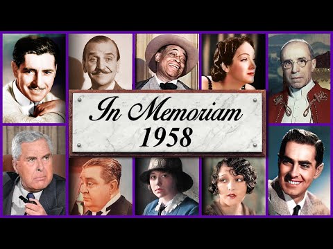 In Memoriam 1958: Famous Faces We Lost in 1958