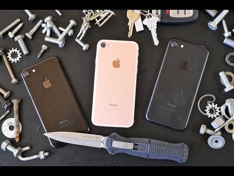 iPhone 7 Scratch Test! Knife vs Jet Black, Matte Black & Rose Gold - UCj34AOIMl_k1fF7hcBkD_dw