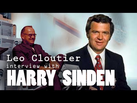Harry Sinden former Boston Bruins Coach interviewed by Leo Cloutier - 1972 video clip