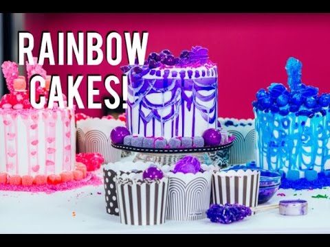 How To Make RAINBOW CAKES With A Sprinkle SURPRISE INSIDE!  Decorating With Tiffany Pratt! - UCvM1hVcRJmVWDtATYarC0KA