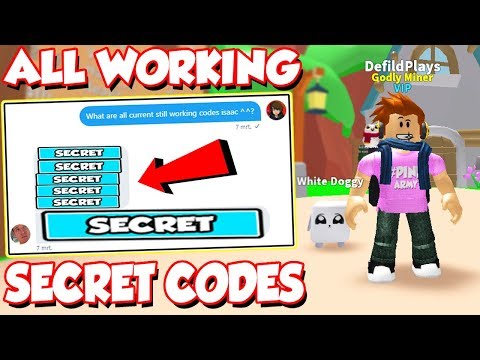 Code Owner Gave Me All Working Secret Codes In Roblox - new mythical hat crate code in roblox mining simulator