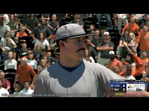 MLB 1880s Baseball All Star Game Simulation - NL vs AA  video clip