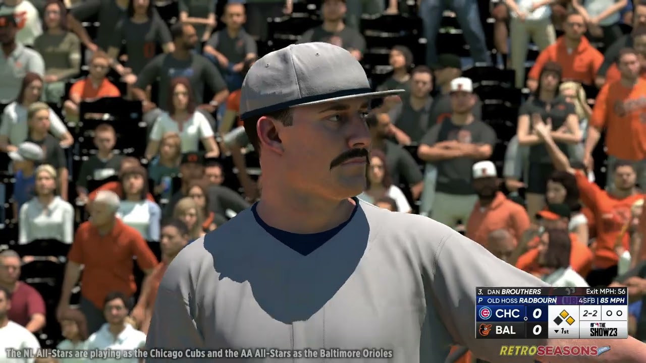 MLB 1880s Baseball All Star Game Simulation - NL vs AA  video clip