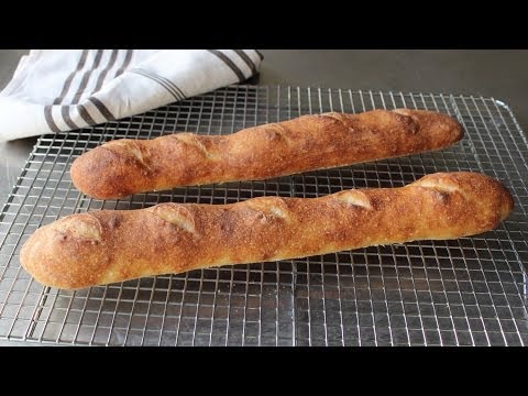 French Baguette - How to Make Baguettes at Home - No-Knead French Bread Recipe - UCRIZtPl9nb9RiXc9btSTQNw