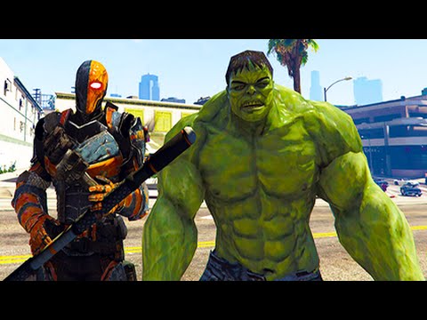 GTA 5 Mods - DEATHSTROKE VS HULK! (GTA 5 Mod Gameplay) - UCrkfdiZ4pF3f5waQaJtjXew