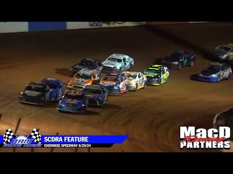SCDRA Feature - Cherokee Speedway 6/29/24 - dirt track racing video image