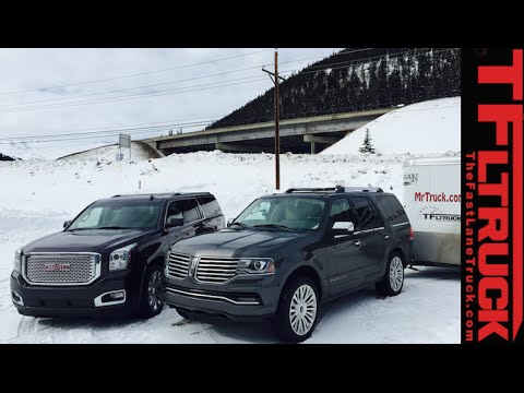 2015 Lincoln Navigator vs GMC Yukon Denali vs the Ike Gauntlet Towing Test (Part 1) - UCO-85LYfB61OP4SRAgpfncw