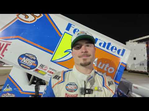 Logan Schuchart discusses his runner-up finish in Saturday's World of Outlaws finale at Volusia - dirt track racing video image