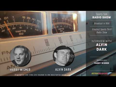 Alvin Dark Interview - Radio Broadcast video clip