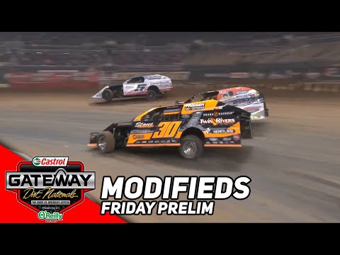 Friday Modified Prelim | 2023 Castrol Gateway Dirt Nationals - dirt track racing video image