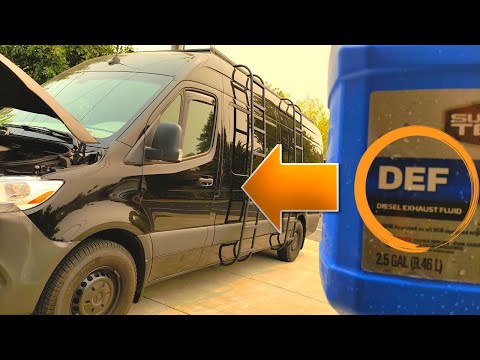 How to reset the AdBlue warning light in the Mercedes Sprinter van?