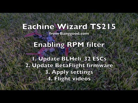 Eachine Wizard TS215 - Part 2/2 - Enabling RPM Filter - UCWgbhB7NaamgkTRSqmN3cnw