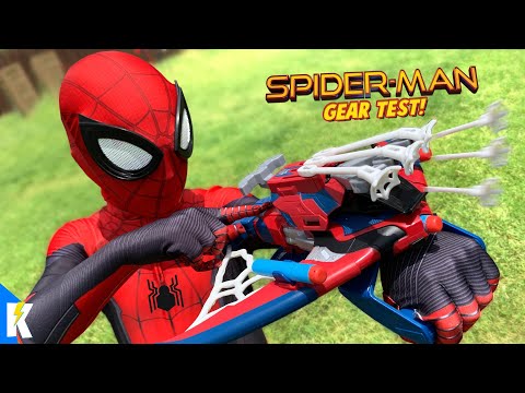 Spider-Man Far From Home Movie Web Shooters Gear Test + Obstacle Course | KIDCITY - UCCXyLN2CaDUyuEulSCvqb2w